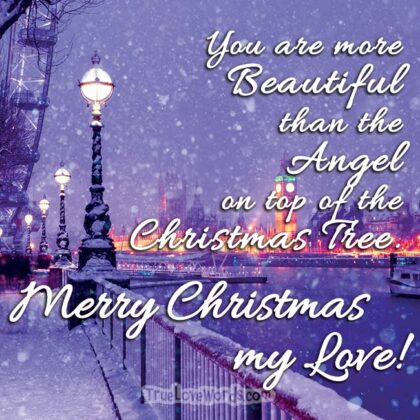 Merry christmas love quotes & messages with images Merry Christmas Wishes For Her » True Love Words