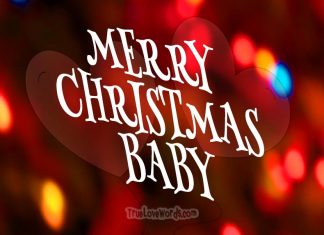 Merry Christmas baby - Romantic Christmas wishes