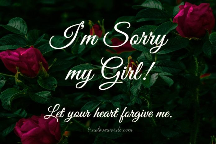 I'm sorry girl please forgive me