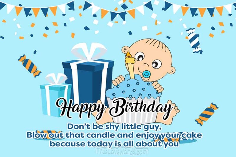 1st Happy Birthday wishes for baby Boy