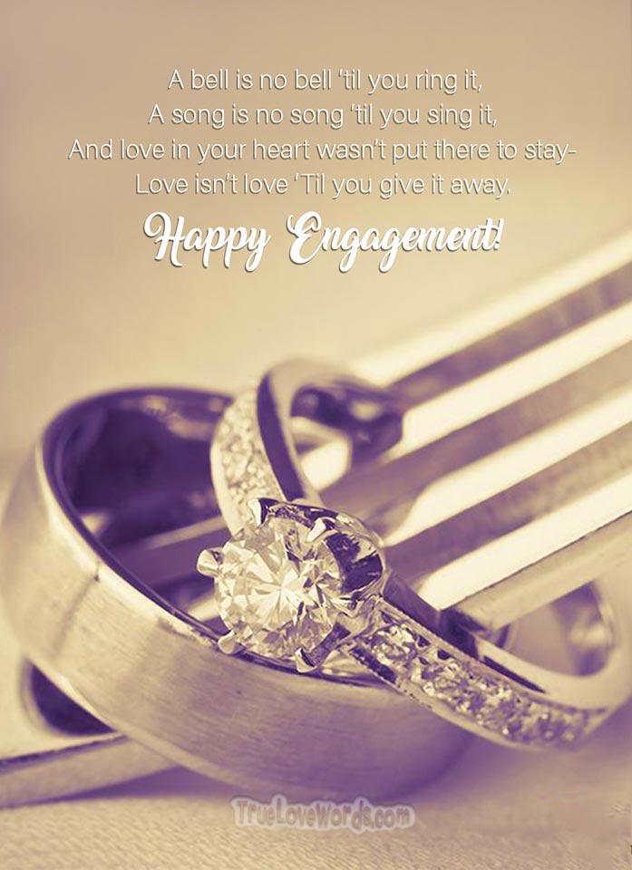 40 Engagement Wishes and Messages For Best Friend » True Love Words