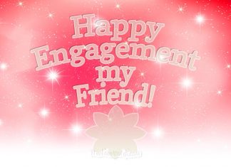 Happy engagement wisges for best friend