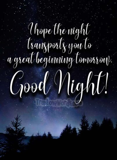 Good Night Messages For Friends - Hope the night