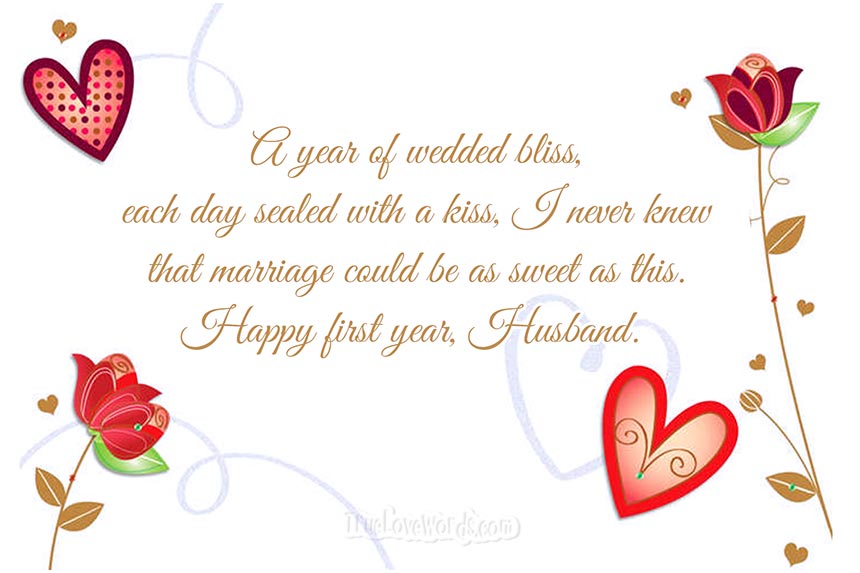 Anniversary note on to husband Send Your
