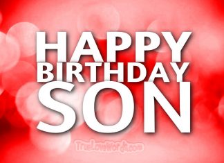 Happy birthday wishes for Son