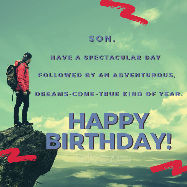 50 Cute Birthday Wishes For Son True Love Words