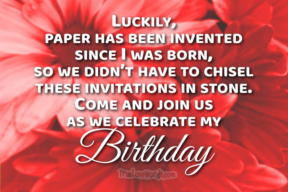 75 Birthday Party Invitation Messages For Friends And Family