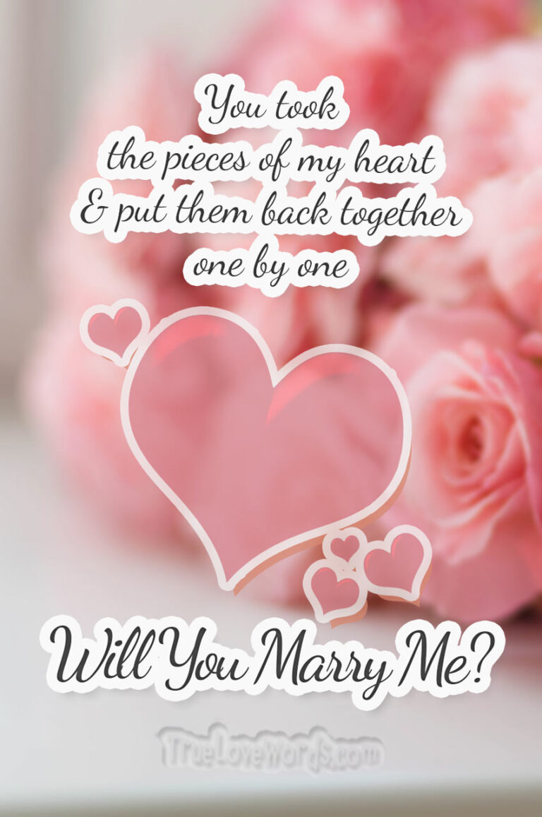 75 Marriage Proposal Messages For Him & For Her » True Love Words