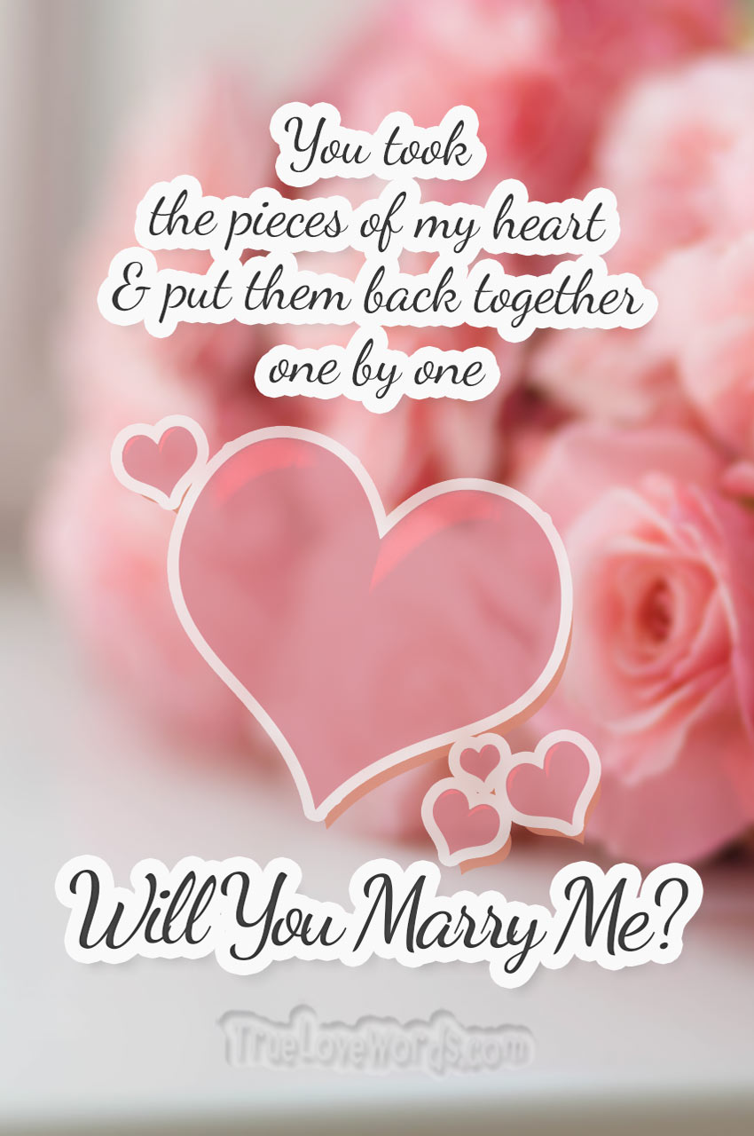Will u marry me quotes