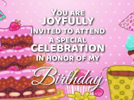 Birthday Invitation messages to attend my birthday celebration