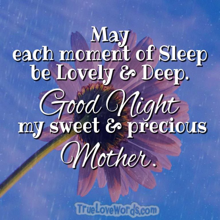 55 Good Night Messages for Mom » True Love Words